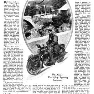 Sporting Sunbeam 1921 3.5hp - PDF DOWNLOAD