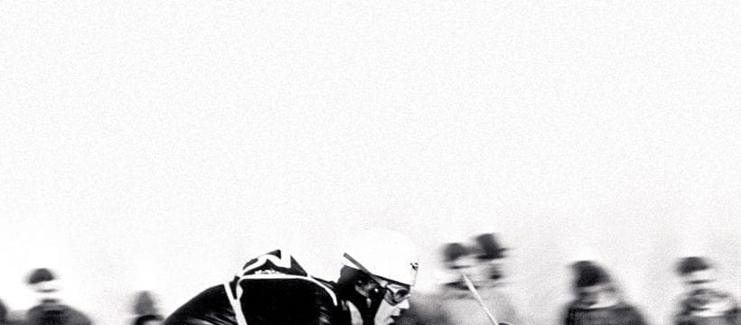 Geoff Duke on a Featherbed Norton