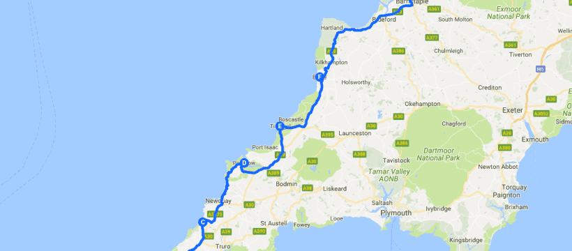 Nathan Millward – Garbage run 2017 route