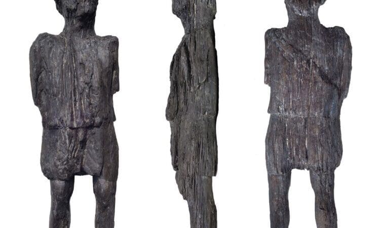 Rare Roman wooden figure uncovered by HS2 archaeologists in Buckinghamshire