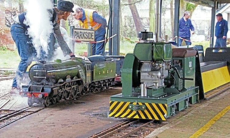 Contrasting locos debut at Norwich club track