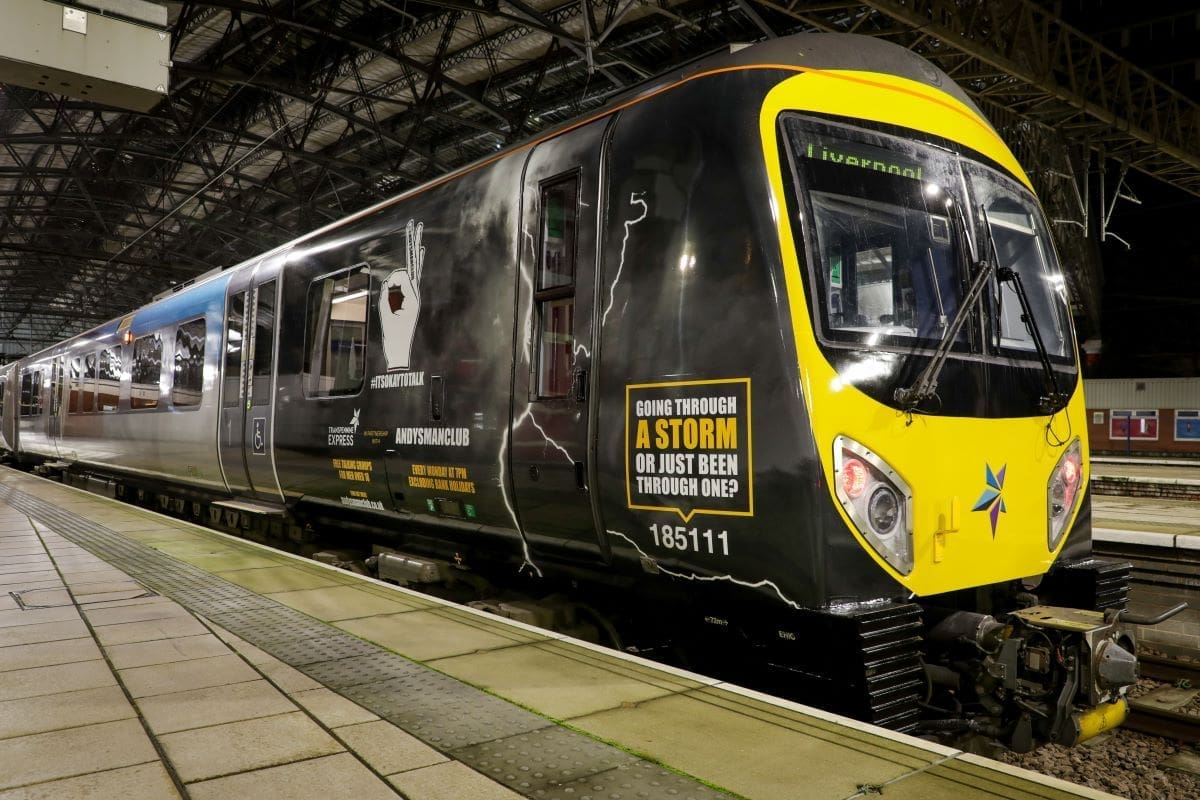 TransPennine Express unveil livery raising awareness for men’s mental health