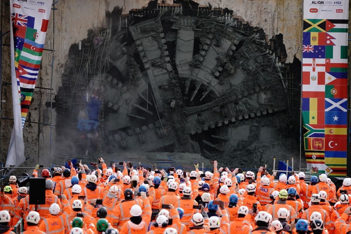 Machine digging HS2’s longest tunnel breaks through