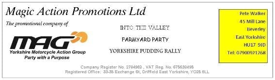 Yorkshire MAG Events 2017