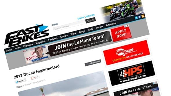 Welcome to the all-new Fast Bikes website