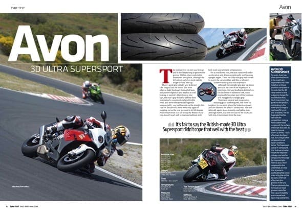 FREE Tyre Test Download – Avon 3D Ultra Supersport