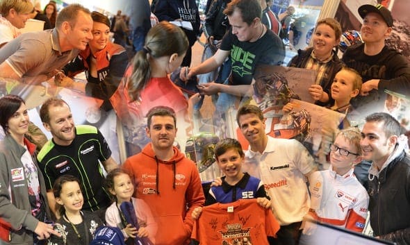 Racers and Champions out in Force at Motorcycle Live!