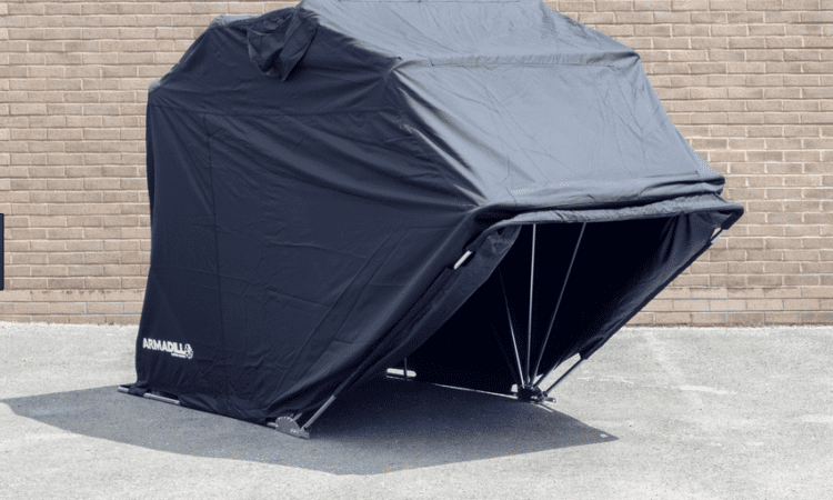 Watch – Armadillo Motorcycle Shelter – Unboxing & Assembly Video!