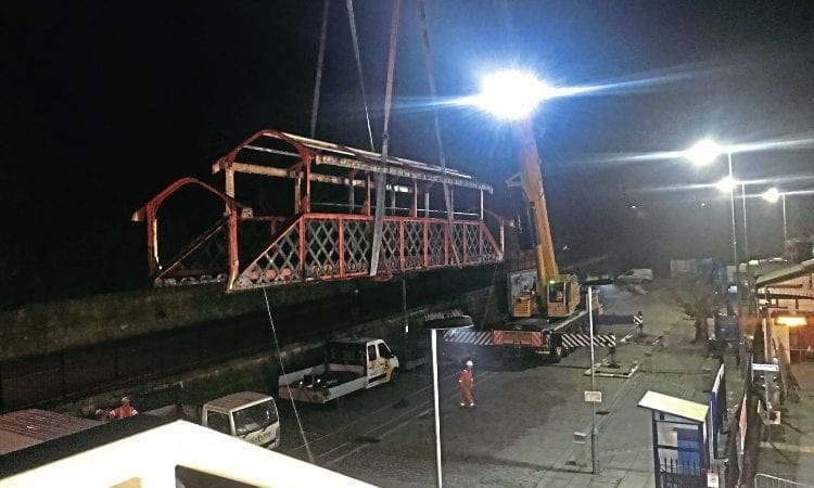Helston gets historic St Austell GWR footbridge