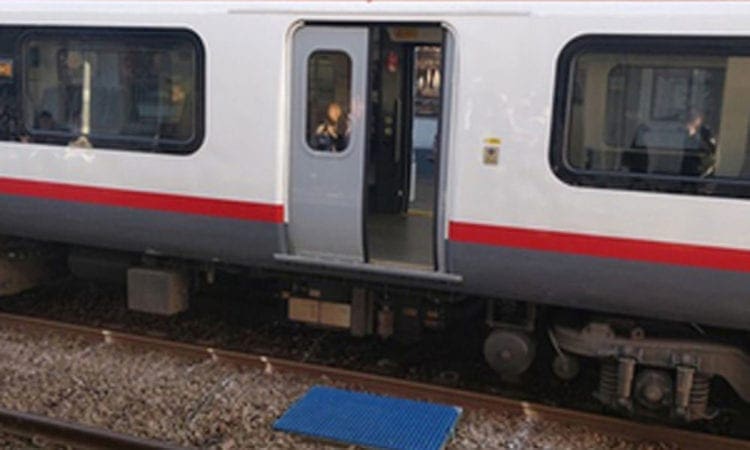 Passenger train driven at 80mph with door open