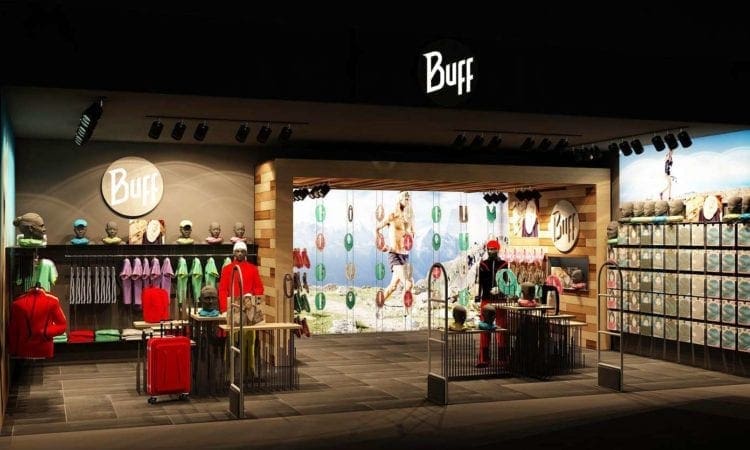 Buff headwear open pop up store in Bluewater