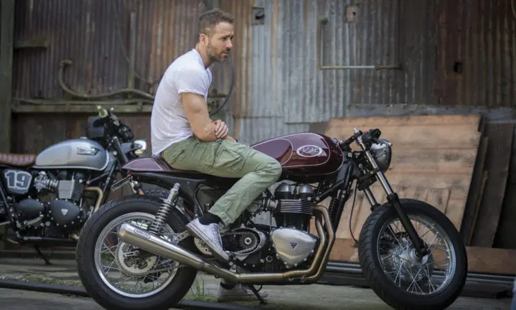 Video: Deadpool actor Ryan Reynolds on motorcycles, motorcycling and getting his new Triumph Thruxton special