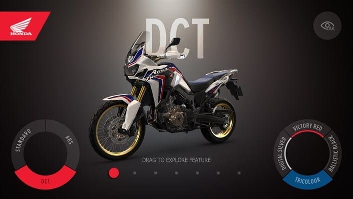 Put a virtual Africa Twin in your garage with the new Honda app