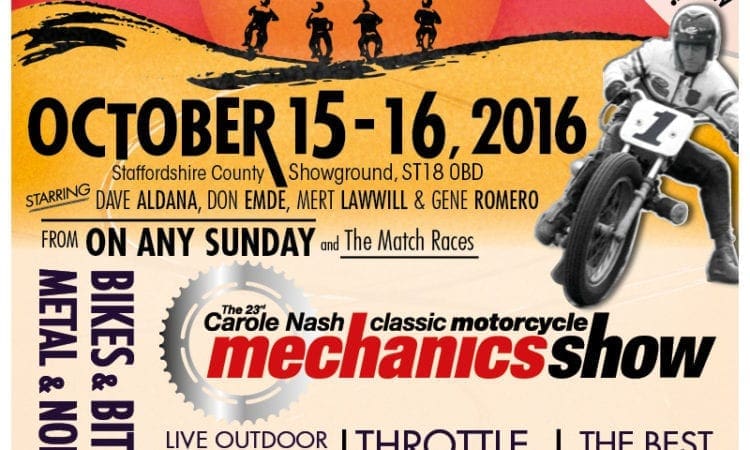 Not long now until the BRILLIANT Classic Bike Show at Stafford! FOUR legendary guests topping the bill!