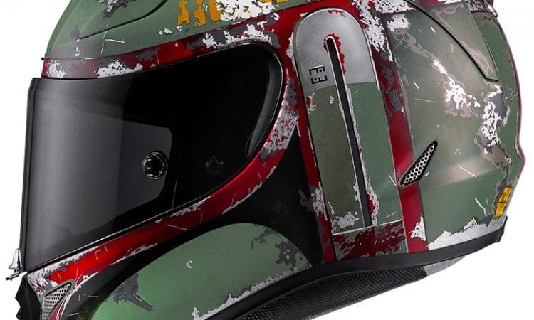 HJC release two STAR WARS themed helmets! YOU CAN WEAR A BOBA FETT LID!!!