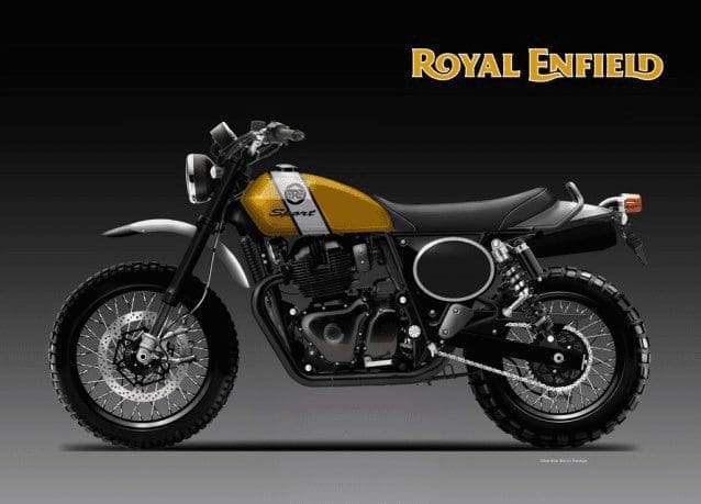 Artist imagines a pair of Royal Enfield 650 Scramblers