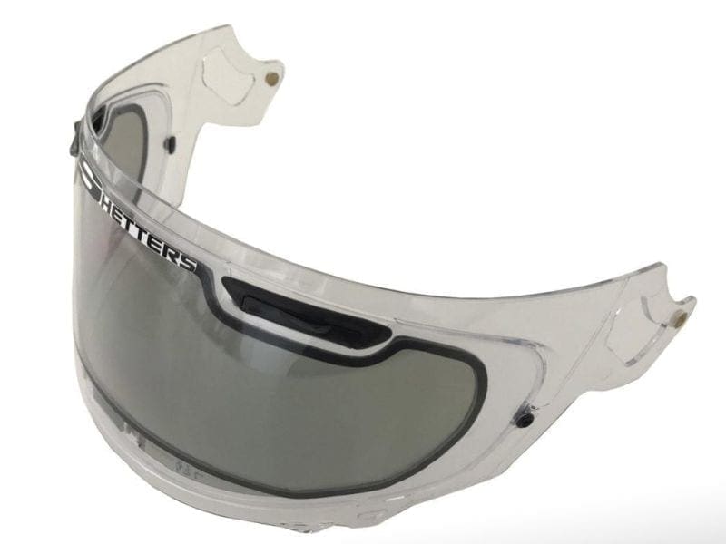 Photosensitive visor from Shetters. CHANGES COLOUR dependant on weather.