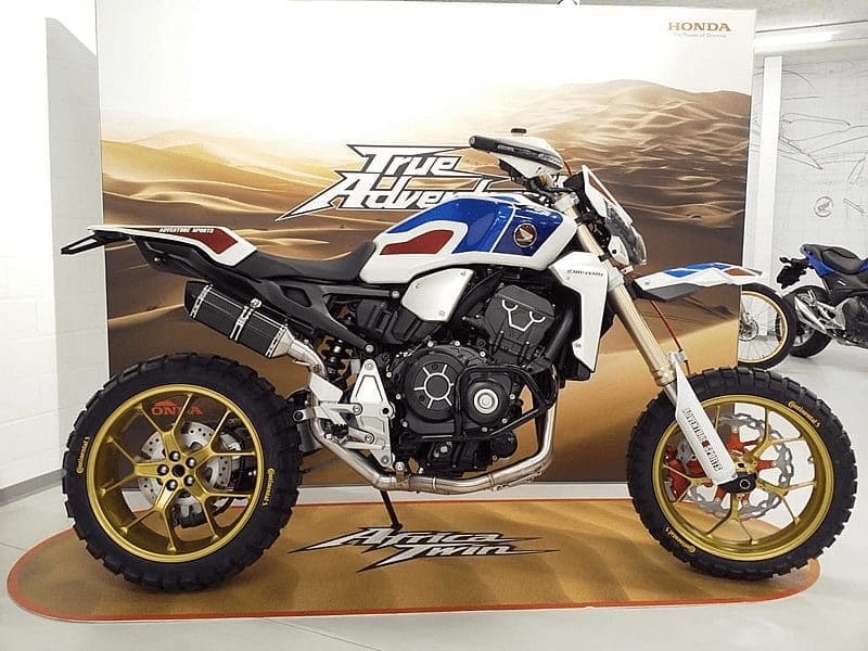 CUSTOM Honda Africa Four BUILT from a CB1000R.