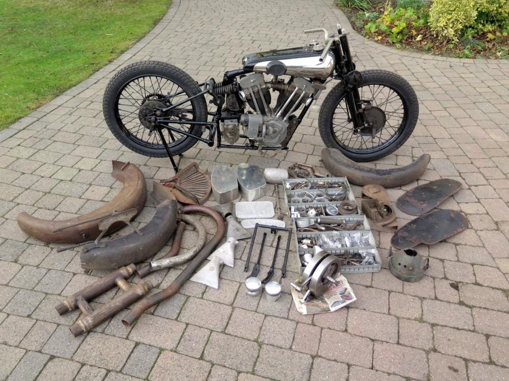 WORLD RECORD auction price for a Brough Superior SS100. Reaches £425,500.