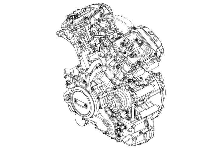 A new Harley motor patents appear. A 60-degree V-twin for the middle-weights in the future range.
