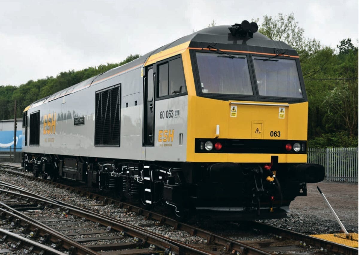 60063 – new in June 1991 and then named James Murray – is the first Class 60 to be revived for ESH Rail Services. The loco is seen at Longport Down Sidings on May 12 where it was formally named Robert Leech. Brad Joyce