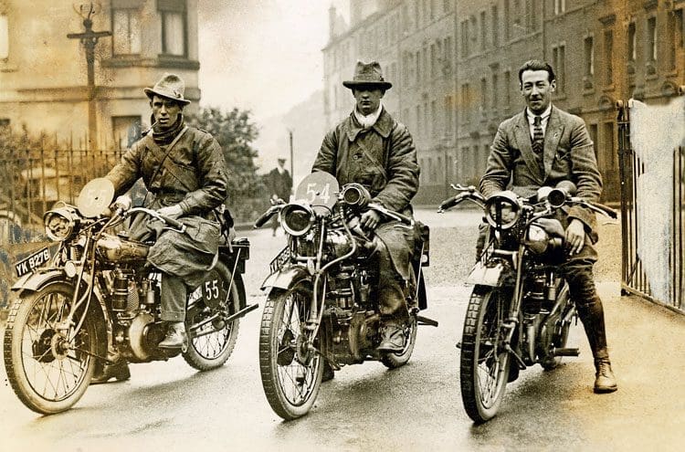 Trio of Brough Superiors, right? Wrong.