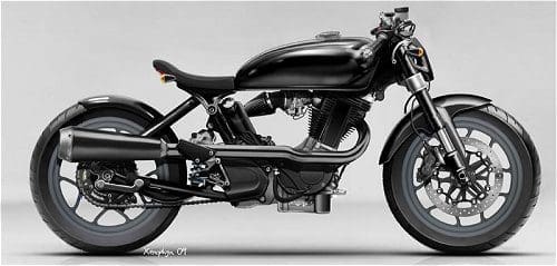 This one's got an oil tank but no obvious rear suspension