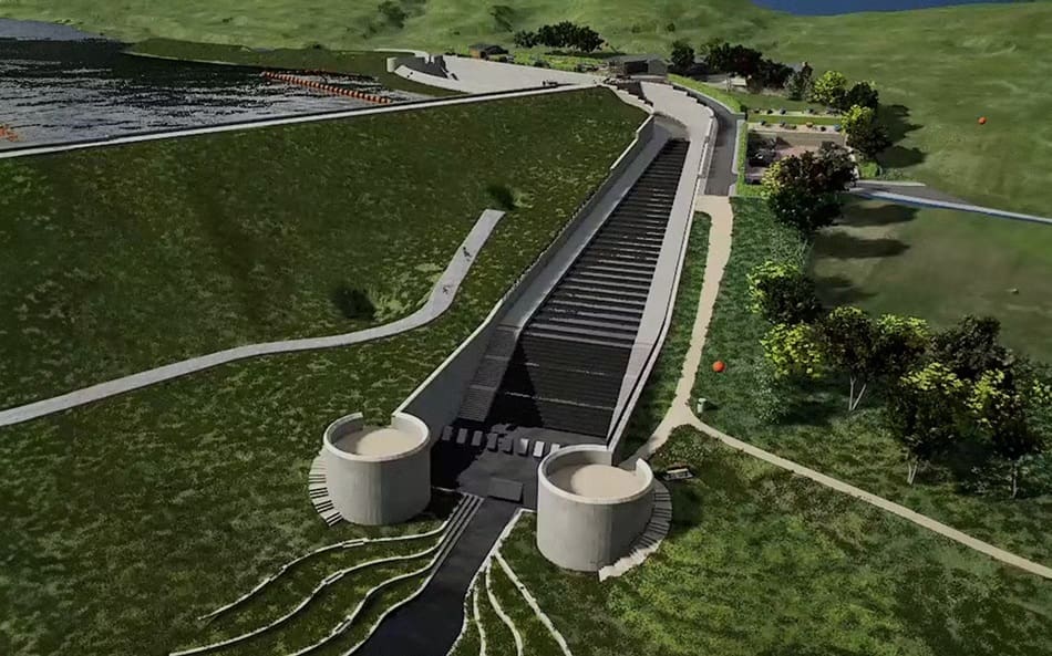 Toddbrook Reservoir restoration reaches major milestone as new spillway completed