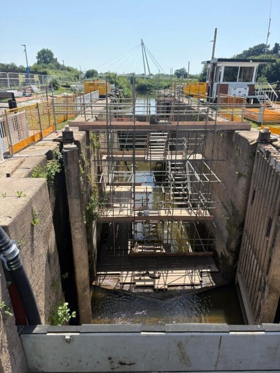 Major repair work underway on 180-year-old Worcester lock