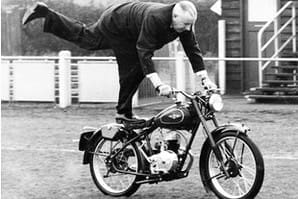 Classic archive: Long standing trick rider, 1952