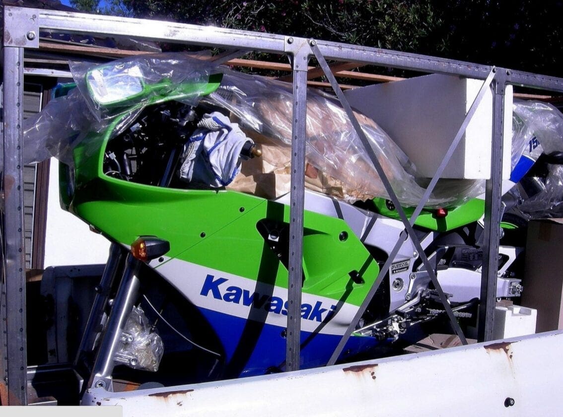 Brand new, uncrated, untouched 1990 ZXR750 H2 up for a sale on